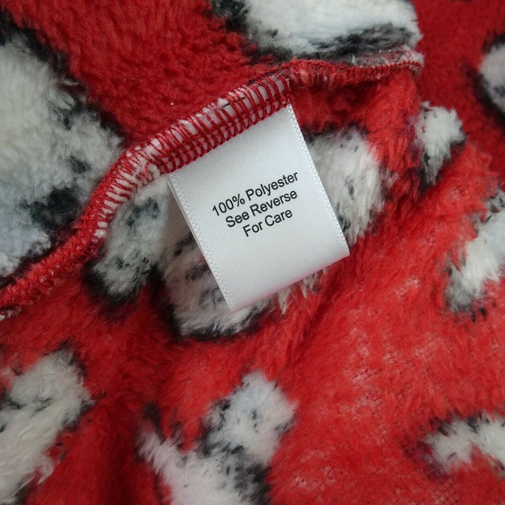 NWT Vera Bradley Beary Merry Fleece Robe Red Plush - Picture 8 of 10